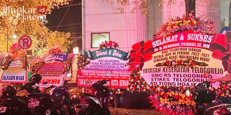 Hendi Dipilih Jadi Kepala LKPP, Balai Kota Semarang Banjir Karangan Bunga