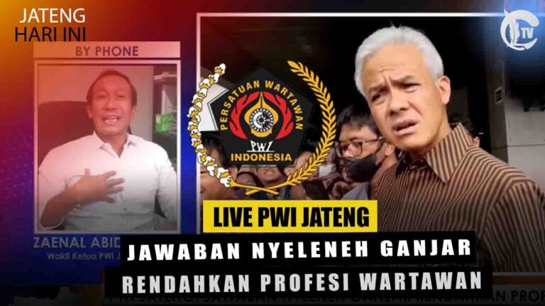 Ditanya soal Macet Juwana, PWI Jateng : Ganjar telah Merendahkan Martabat Wartawan
