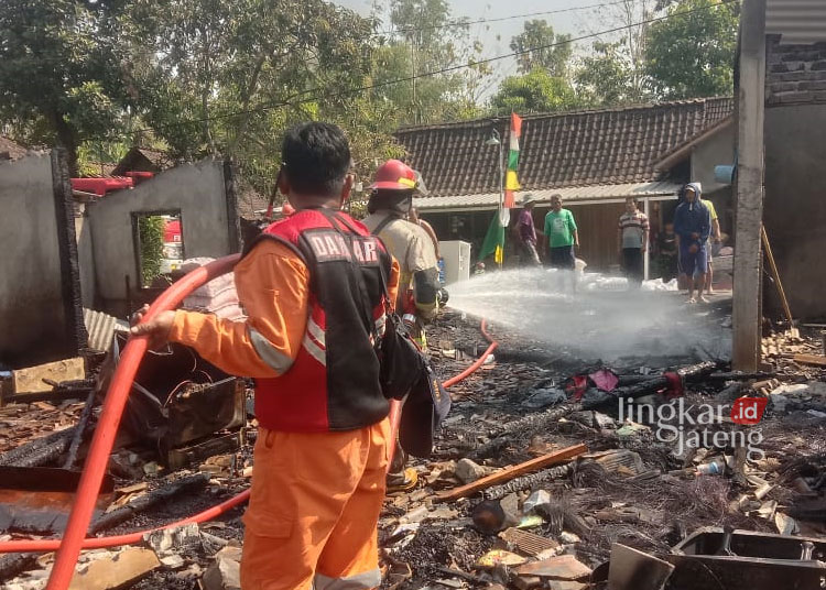 Kebakaran Hebat Kandang Ternak di Kabupaten Semarang, 2 Rumah dan Harta Benda Ludes
