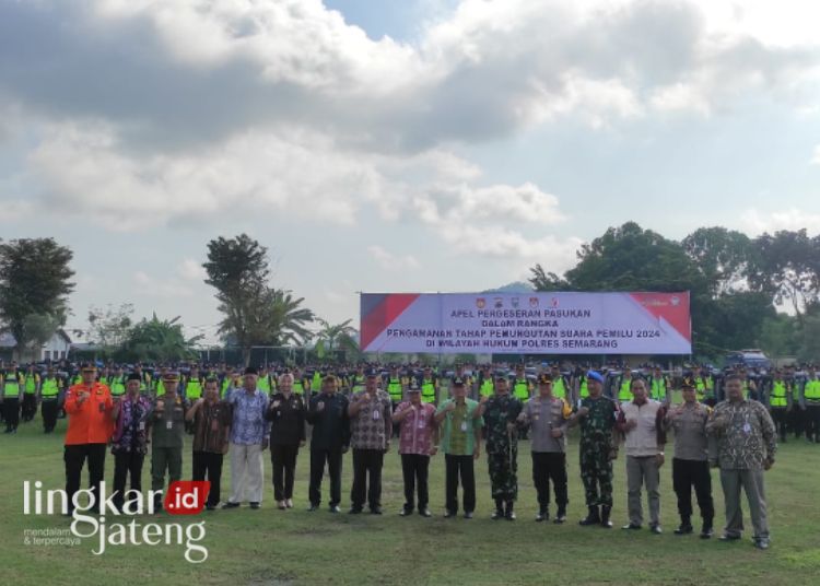 Ratusan Personel Gabungan Dikerahkan untuk Amankan Pelaksanaan Pemilu 2024 di Kabupaten Semarang