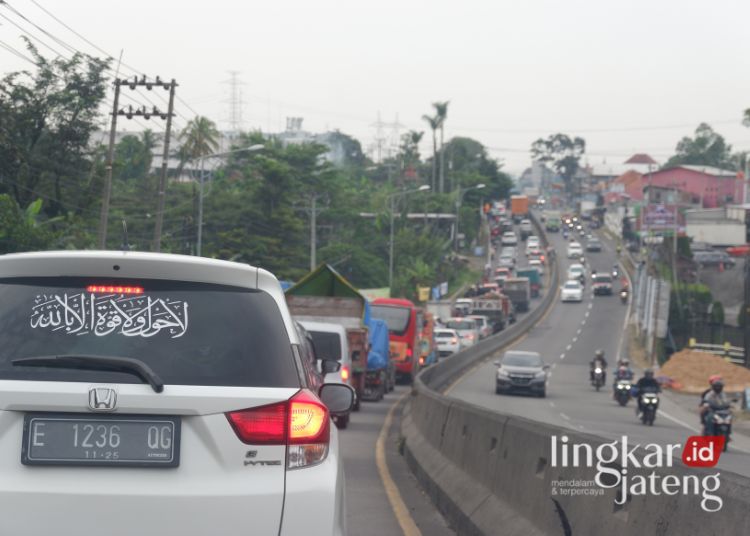 One Way Diberlakukan, Lalu Lintas di Jalur Konvensional Kabupaten Semarang Macet Sabtu Sore