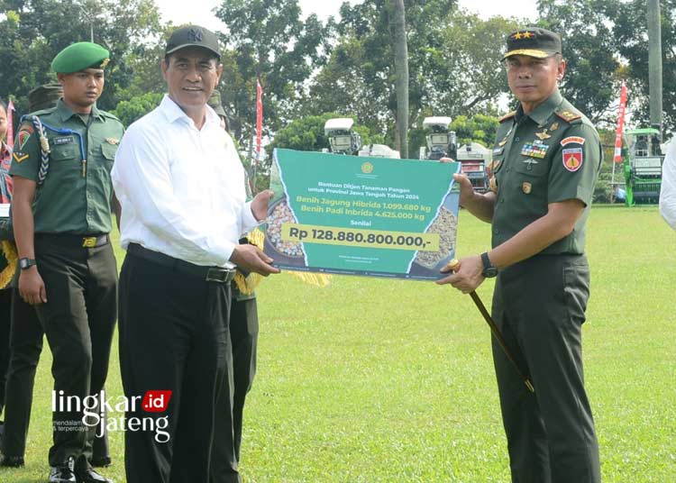 Pangdam IV/Diponegoro Dukung Kementan Tingkatkan Produksi Beras di Jateng