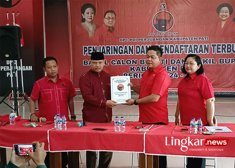 Dikawal PAC dan Satgas PDIP, Agus Sunarko Daftar Balon Bupati Pati