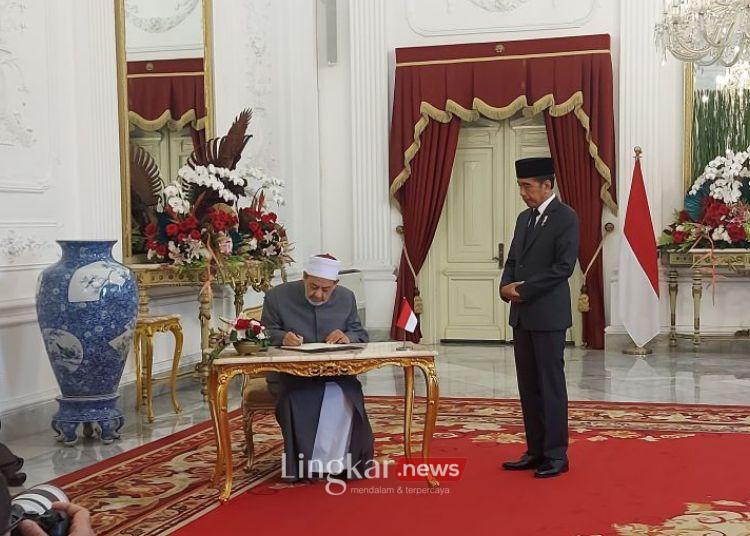 Dialog Jokowi-Grand Syekh Al-Azhar, Bahas Isu Bilateral hingga Perdamaian Palestina